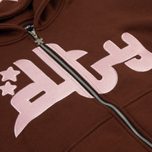 Load image into Gallery viewer, Logo Hoodie (Brown + Pink)
