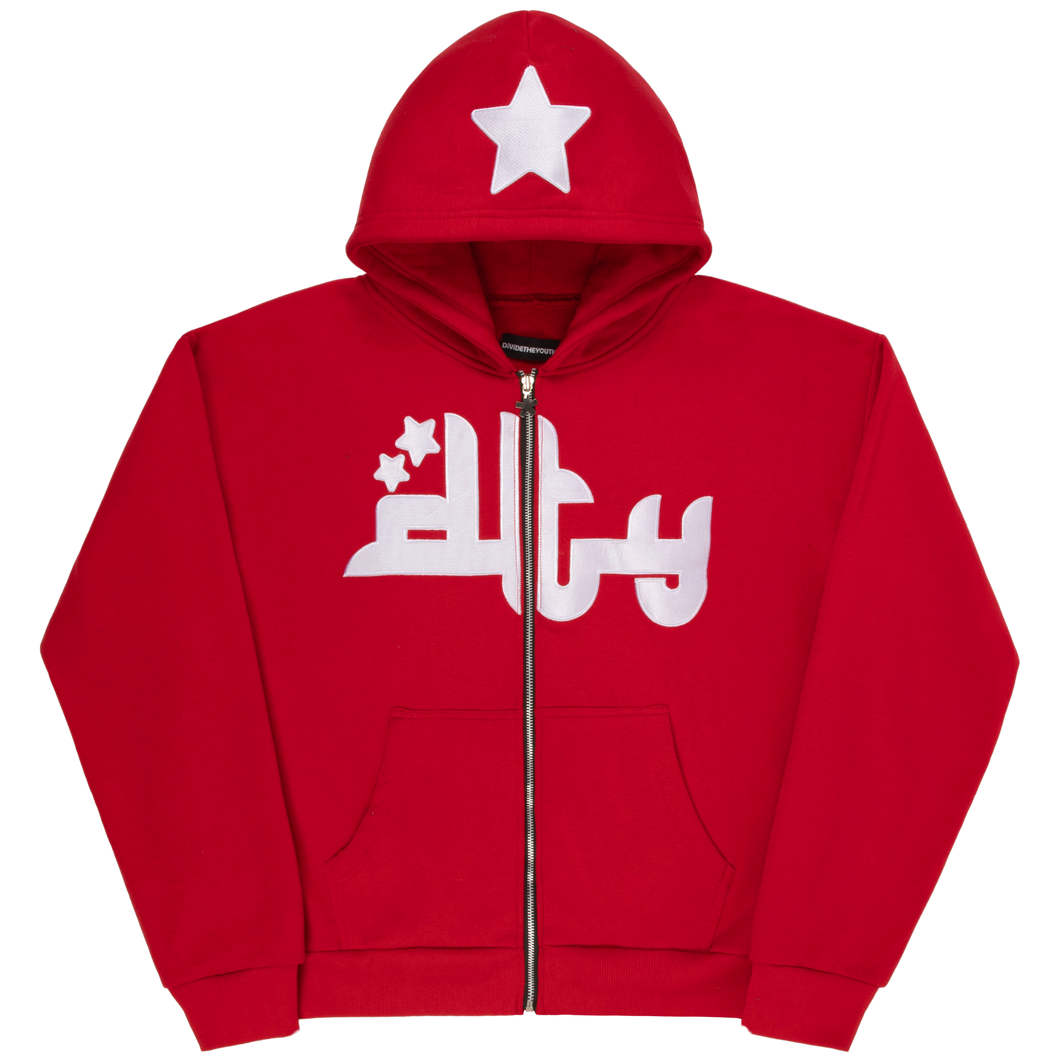 Logo Hoodie (Red) – dividetheyouth