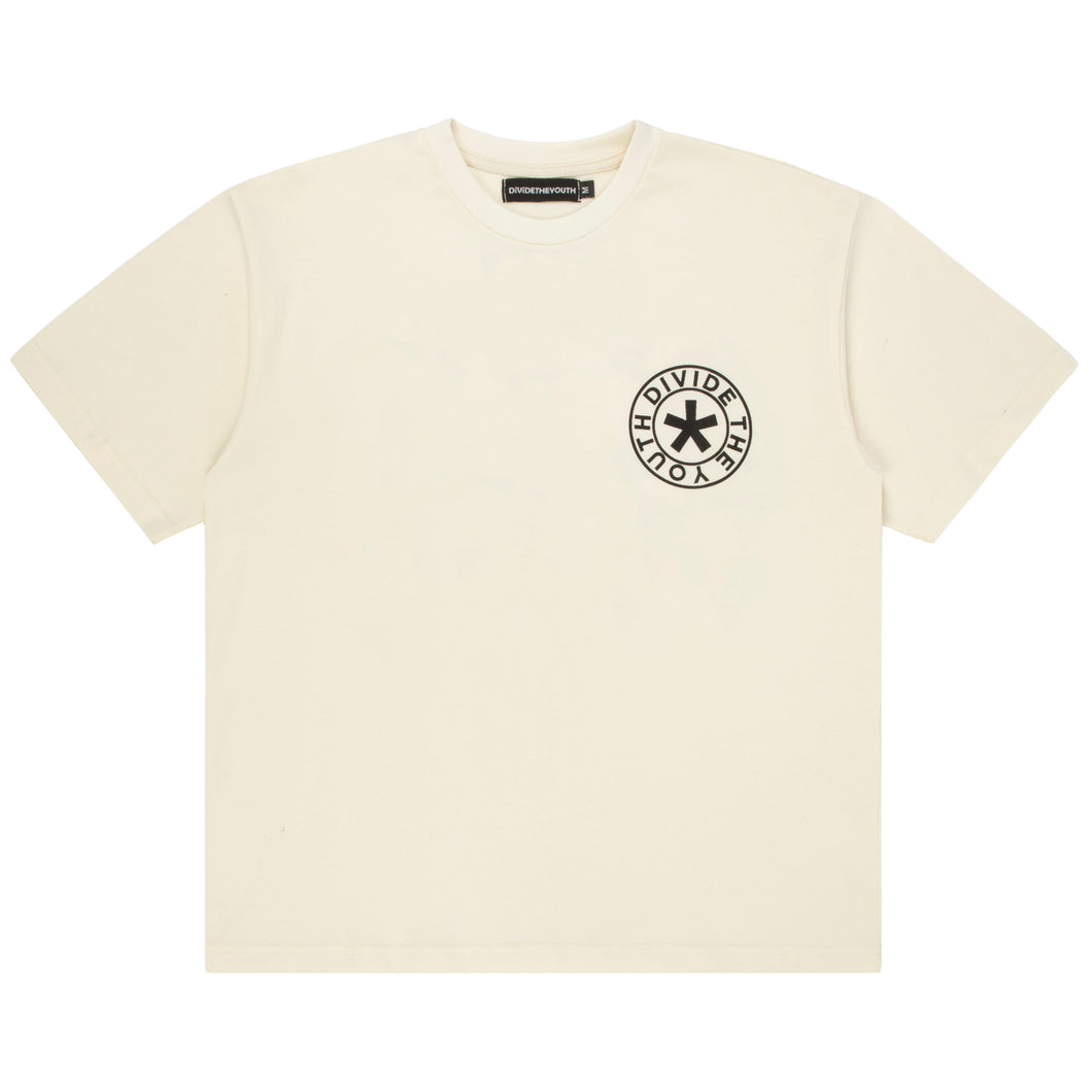 Cream Circle Logo Tee