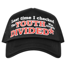 Load image into Gallery viewer, Youth Divided Trucker Hat
